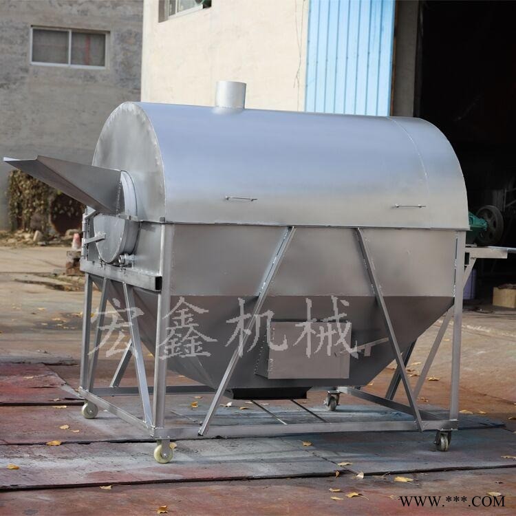 直流电机带瓜子炒货机   600斤花生炒货机价格 不锈钢芝麻炒货机图1