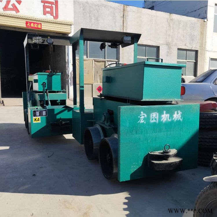 2吨电机车 矿用电瓶车 井下轨道电机牵引车 直流电机 加宽轮图1