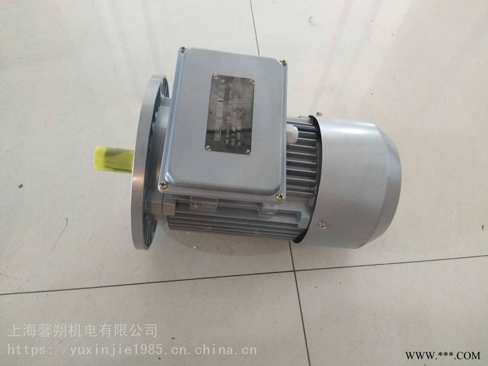 江西南昌大量供应单相3KW-B5大法兰立式铝壳异步电动机图1