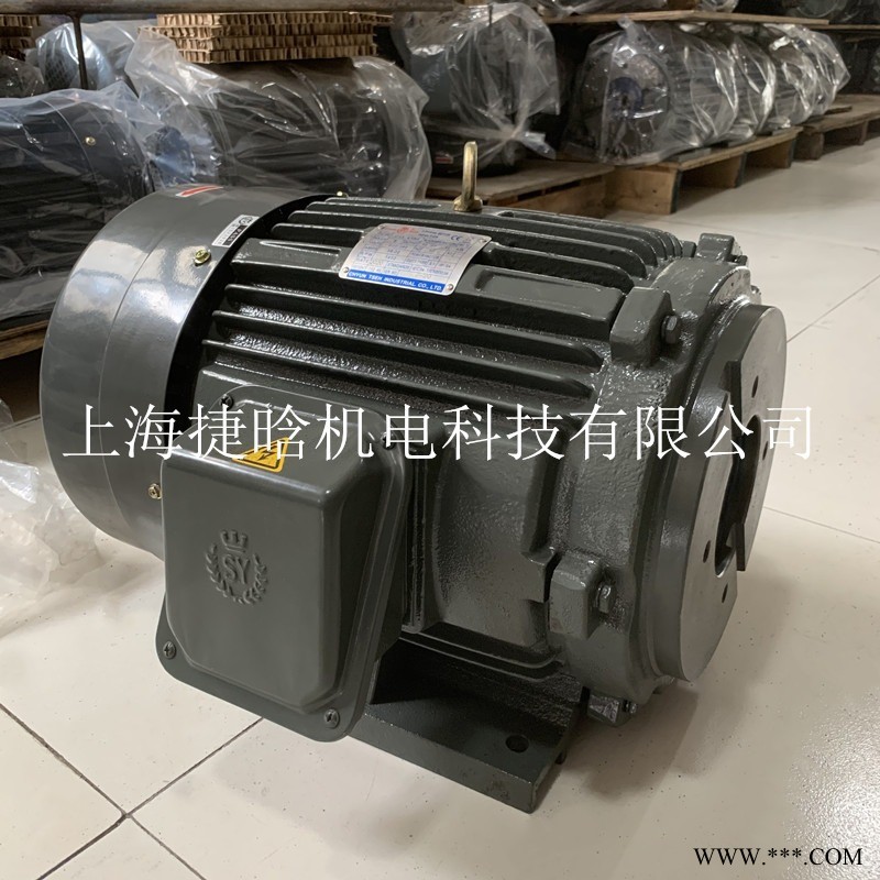 台湾群策S.Y马达 C7B-43B0 配PVS-0B-8N 柱塞泵用三相异步电动机图1