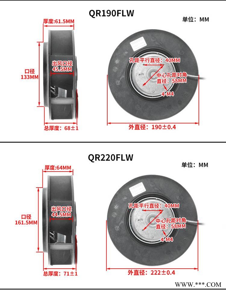 YWD92302风机用外转子电容运转异步电动机FLH190045D1803D9图1