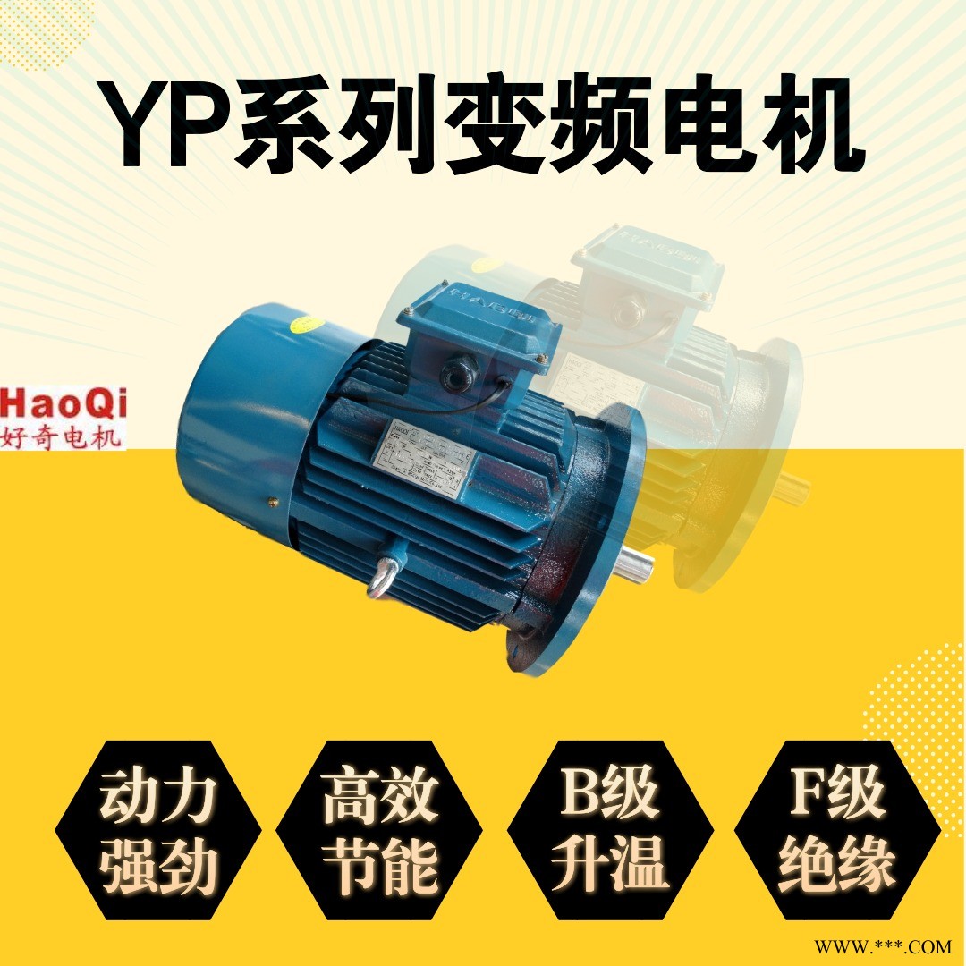 YP系列变频电机  三相感应变频电机  基频制电机  0.75kw  50Hz  IEC标准 好奇电机图1