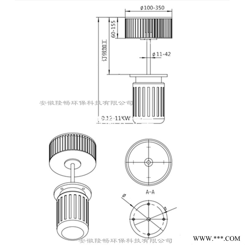 骏隆之畅烘箱专用耐高温加长轴电机 烤箱专用家长轴热风循环搅拌电机 热风循环搅拌加长轴非标电机图1