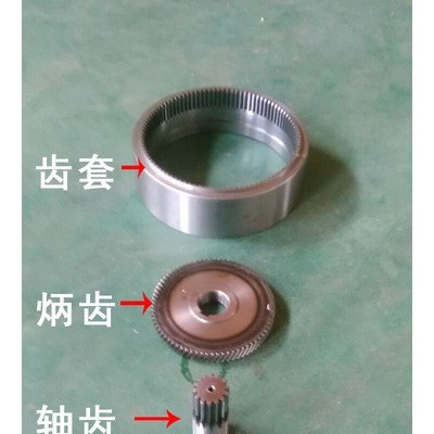 电机齿轮、齿套、轴齿、炳齿、电机齿、驱动轮壳，电动叉车配件  8070PU