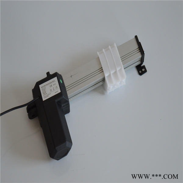 永诺牌电动滑行器 螺杆式电动升降器 滑块平推电机直流12V24V  导轨伸缩杆电机图1