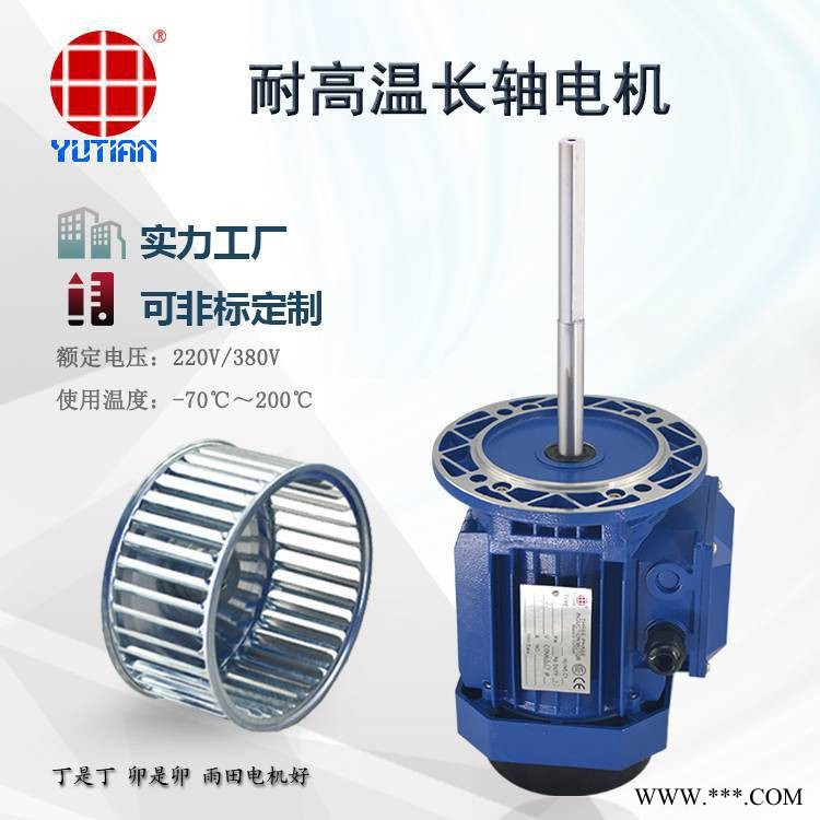 雨田 101A鼓风干燥箱电机5500W长轴电机Y2132M2-6图1