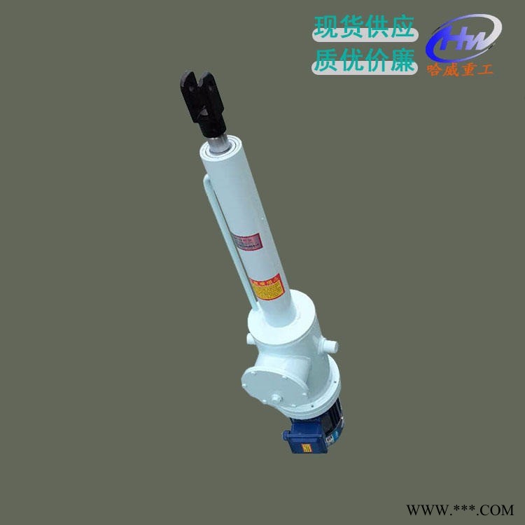 哈威定制直式电液推杆 DYTZ型 1.1KW电机 卸料器配用液压推杆图1