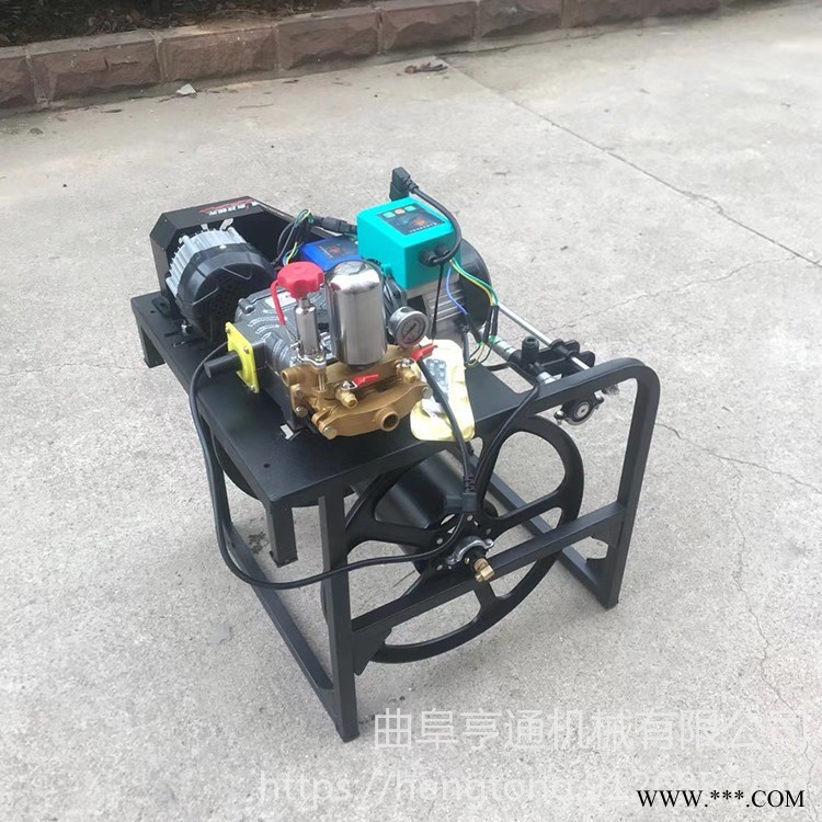 自动遥控打药机 高压远程打药机 双电机小麦除虫喷药机亨通图1