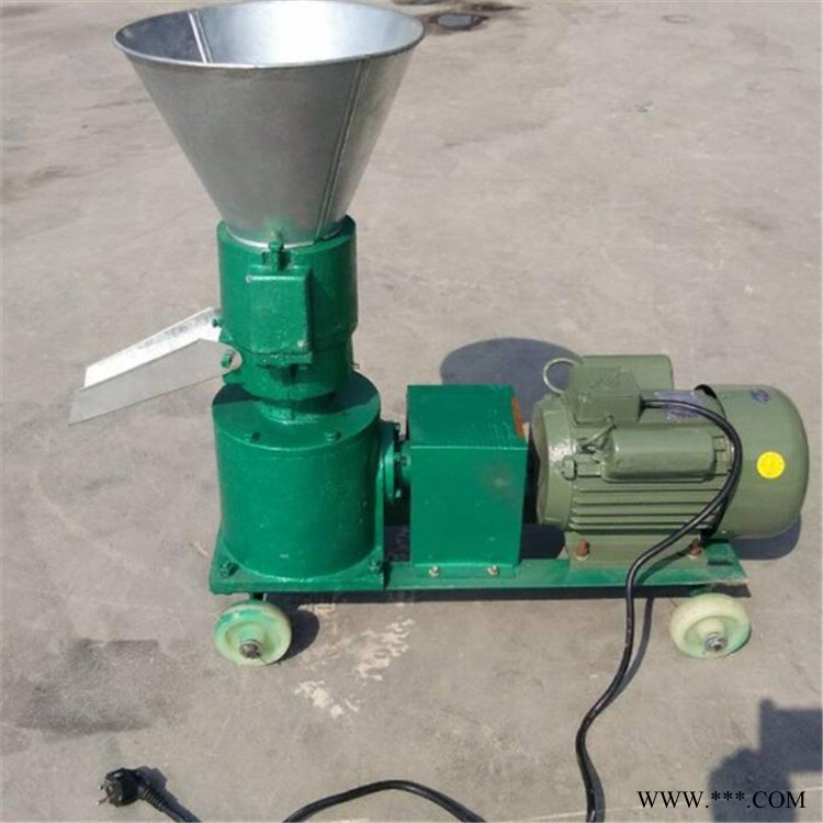 稻草颗粒机 120型电机直连造粒机 青草饲料颗粒机厂家图1