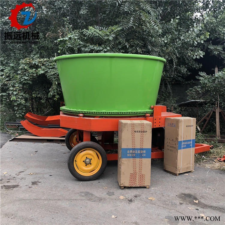 电机带动圆盘粉草机 130型圆盘粉碎机 圆草捆粉碎机厂家 ZY-FS振远图1