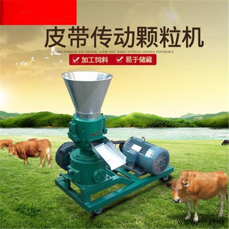 压辊式颗粒机 助民电机直连颗粒机 草粉饲料颗粒机图1