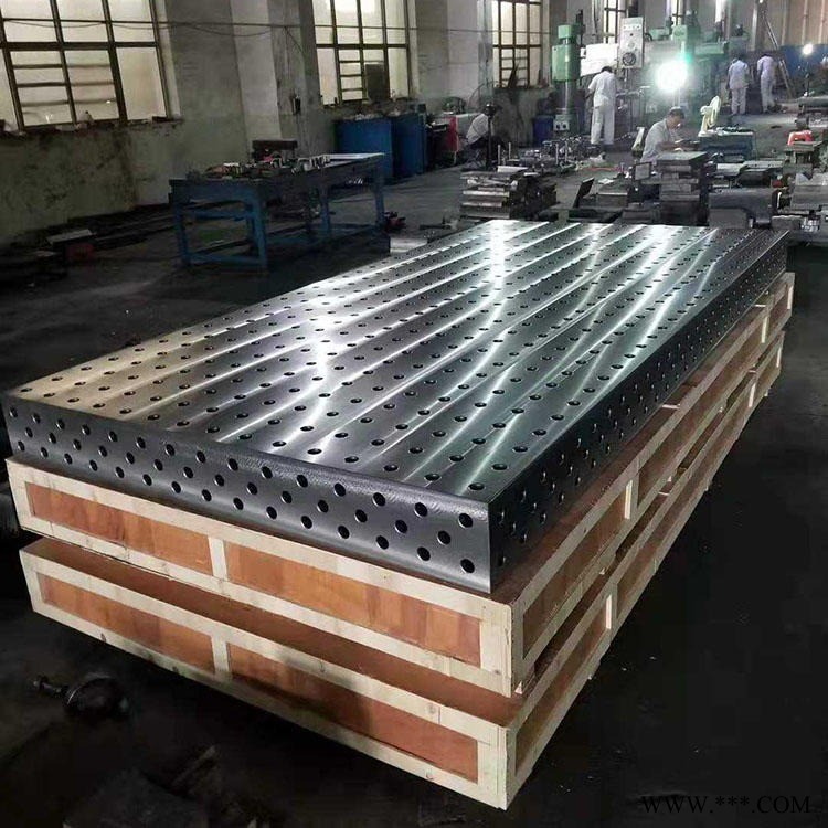厂家定制三坐标平板 铸铁测量平板 定制机床电机实验工作台 3D焊接平板图1