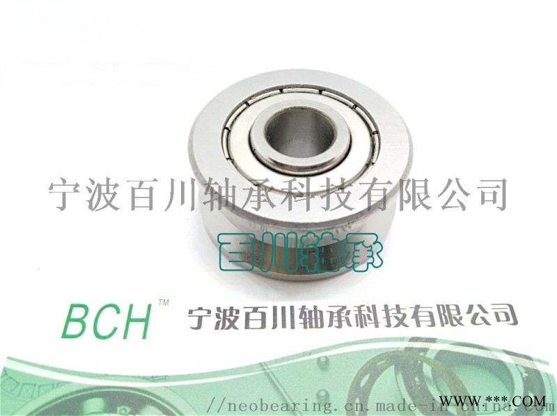 SLV202-39ZZ不绣钢V槽导轨滚轮轴承图1