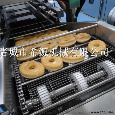 800型甜甜圈油炸机 自动翻转 大麻花油炸流水线