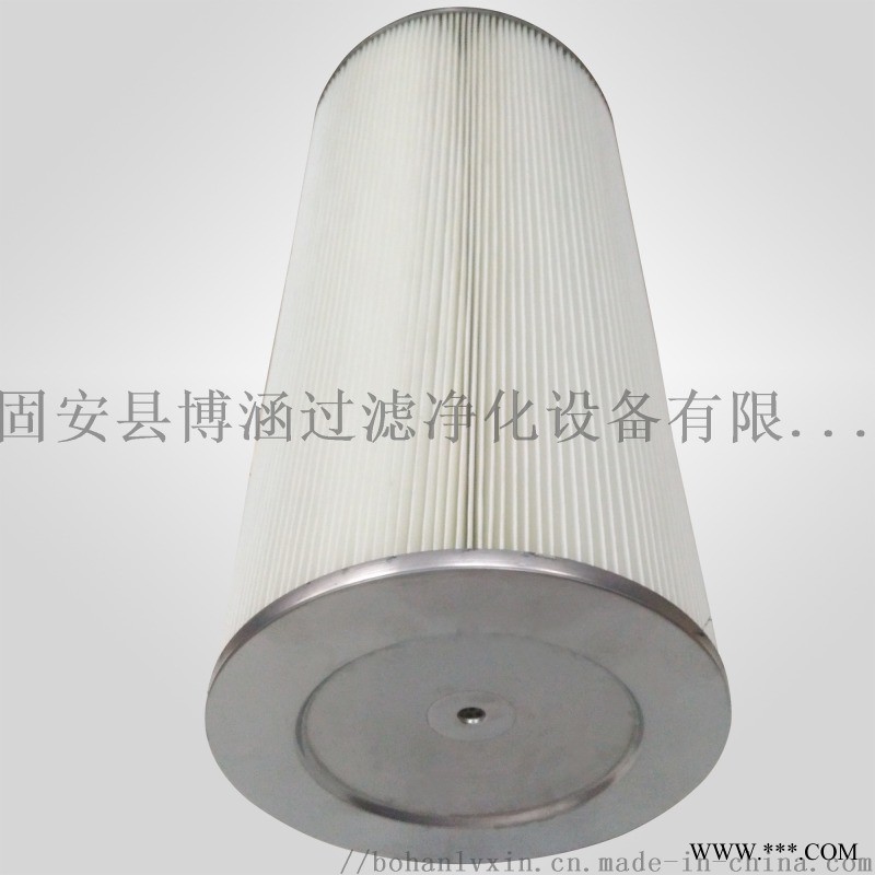 覆膜聚酯380*800不锈钢端盖粉末回收设备滤清器图1