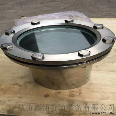 流体观察水流指示器|碳钢直通式视镜|罐体法兰视镜