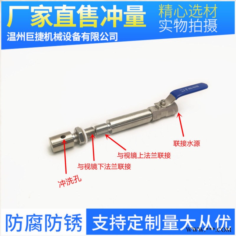 47017法兰视镜用冲洗装置 喷嘴喷头图1
