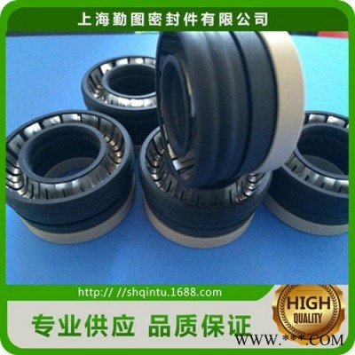 耐高温弹簧密封圈 V型弹簧泛塞封 耐高压磨损油封 PTFE