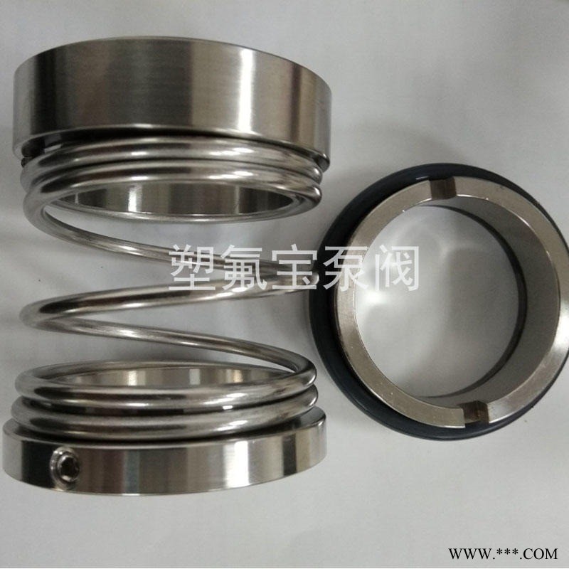 广州氟塑料泵机封配件 四氟泵机械密封厂家 塑氟宝化工泵 65GF-32衬氟管道机封静环 四氟波纹管 碳化硅油封水封件图1