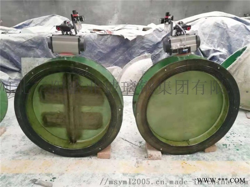 加工玻璃钢风阀 防腐电动风量调节阀 法兰式手动通风蝶阀图1