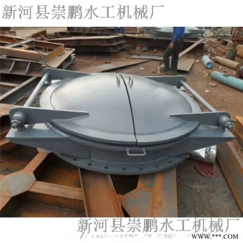 法兰铸铁拍门供应商，防倒灌拍门图1