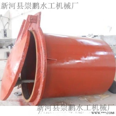 法兰式圆形拍门厂家定制，法兰铸铁拍门