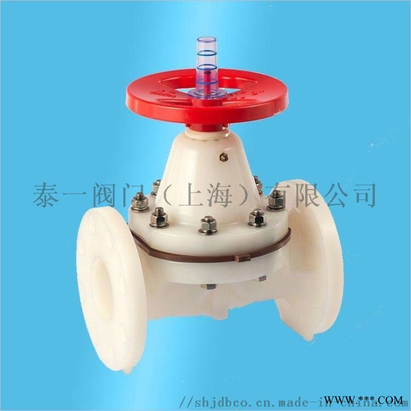 上海泰一G41F-10S法兰塑料隔膜阀图1