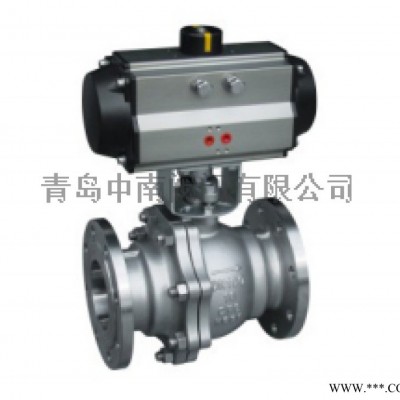 气动法兰球阀,Q641F/WCB/304/316L