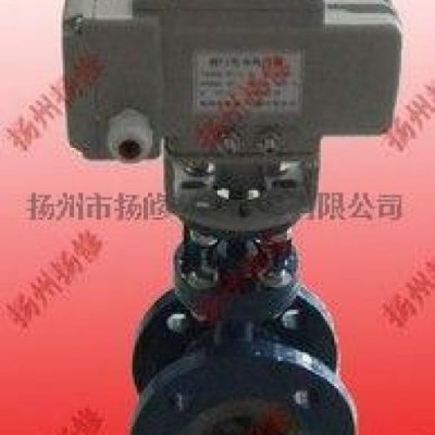 扬州扬修电动执行机构Q941F 法兰衬氟电动球阀