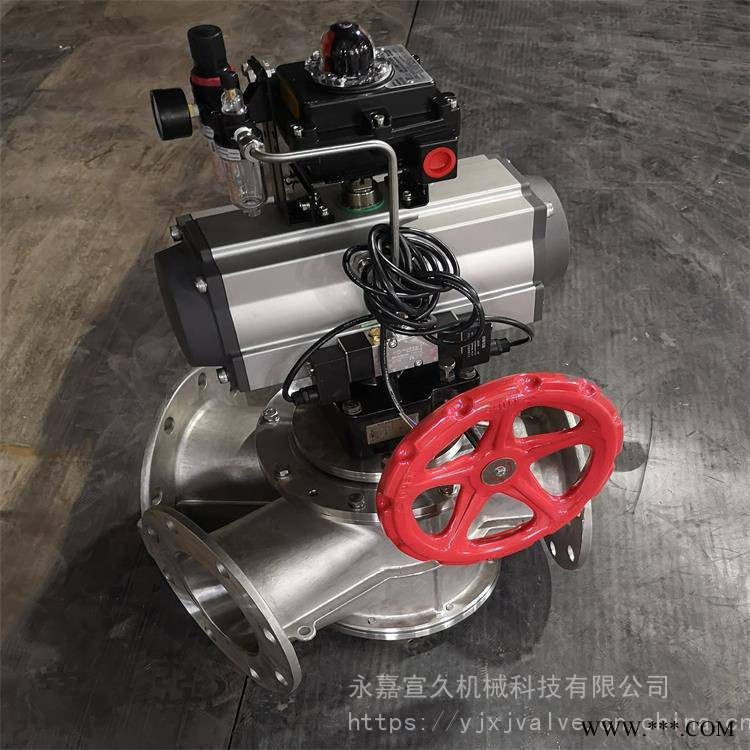 价格优惠气动三通分料器三通换向器图1
