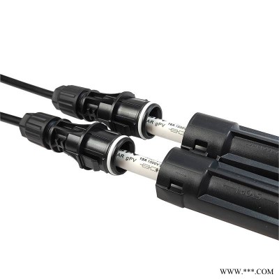 兼容mc4连接器 光伏过流保险丝熔断保护器 2转1汇流三通连接插头