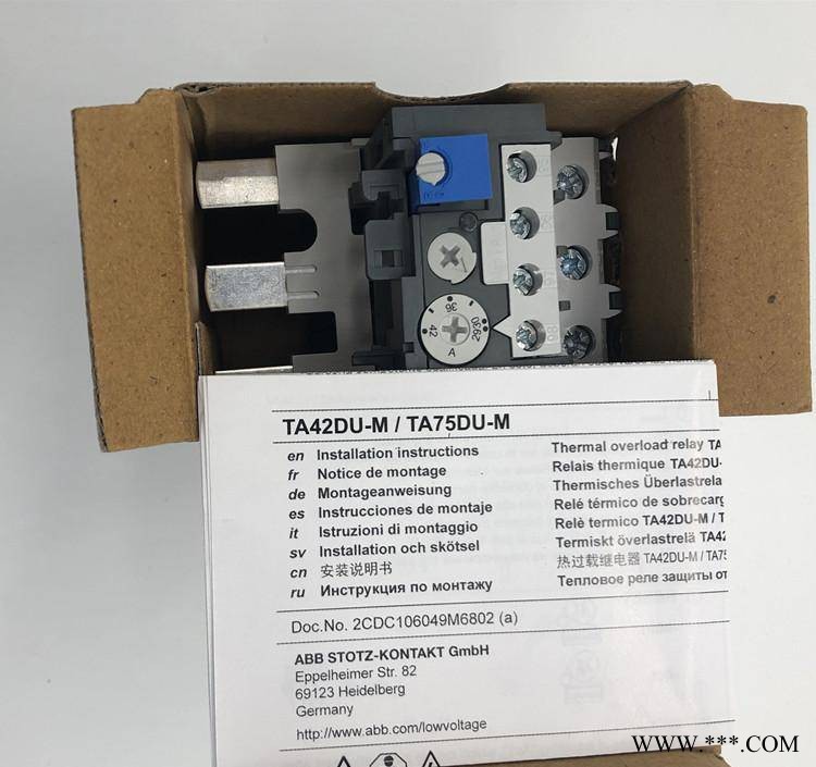 官方原装正品丨ABB继电器TA75DU-80M热过载过流保护器/型号规格图1