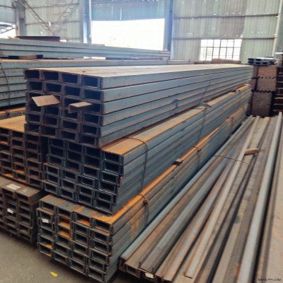 上海锐钢钢材槽钢厂家 工地桥梁幕墙用U型槽钢8# 10#黑料槽钢价格