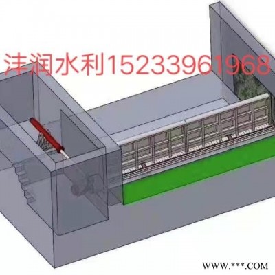 沣润水利 液压平板钢坝 液压升降钢坝 液压钢坝 维护管理费用低