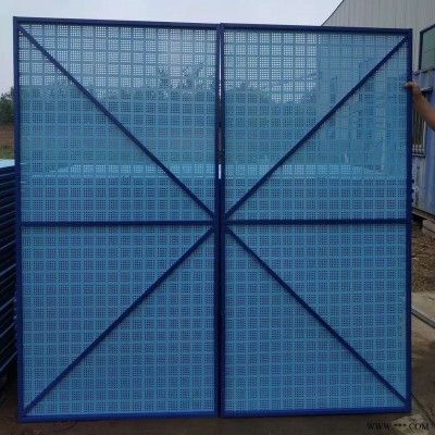 外架钢网片 亚奇全钢爬架网 中建蓝外架钢网片 1.2*1.8米建筑爬架网片