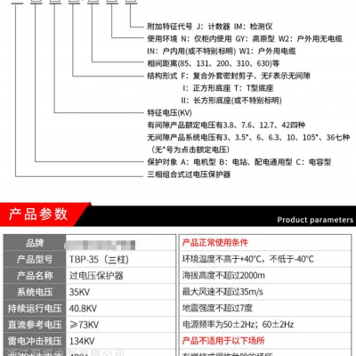 TBP-A-76-F/120组合式过电压保护器