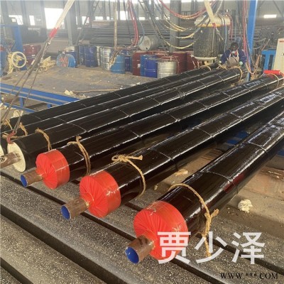 钢套钢蒸汽保温管 钢套钢岩棉保温钢管 钢套钢玻璃棉预制直埋保温管 外滑动钢套钢