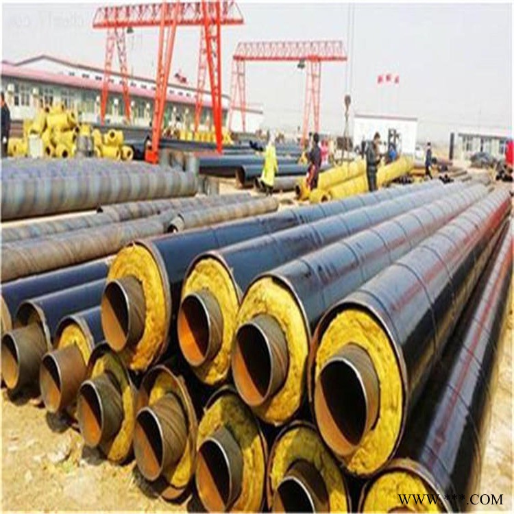 源头厂家 聚鸿制造 273 钢套钢玻璃棉保温管 高温钢套钢蒸汽管 钢套钢保温管 直埋钢套钢保温钢管图1