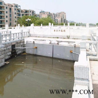 钢坝 液压坝 水力自控翻板闸门 大跨度水景液压钢坝 液压翻板钢坝闸门 下卧式钢坝闸门 前进图1