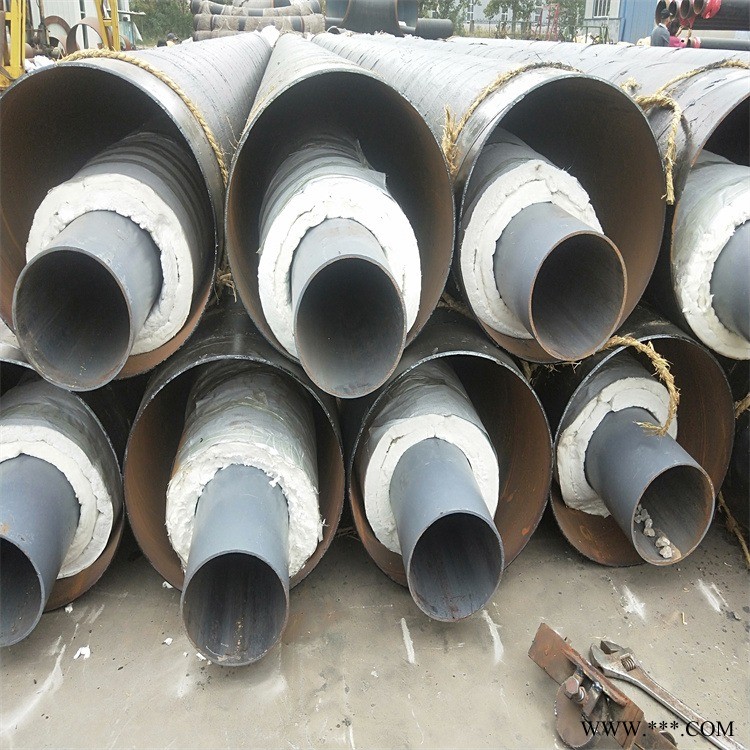 预制钢套钢蒸汽保温管价格 钢套钢岩棉保温管 钢套钢聚氨酯保温管 钢套钢复合蒸汽保温钢管图1