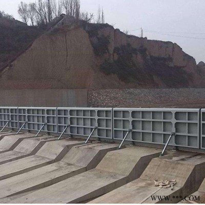 平板钢制翻板闸门 水利工程液压钢坝 弧形钢坝闸门 平板钢坝闸门 机门一体钢坝现货