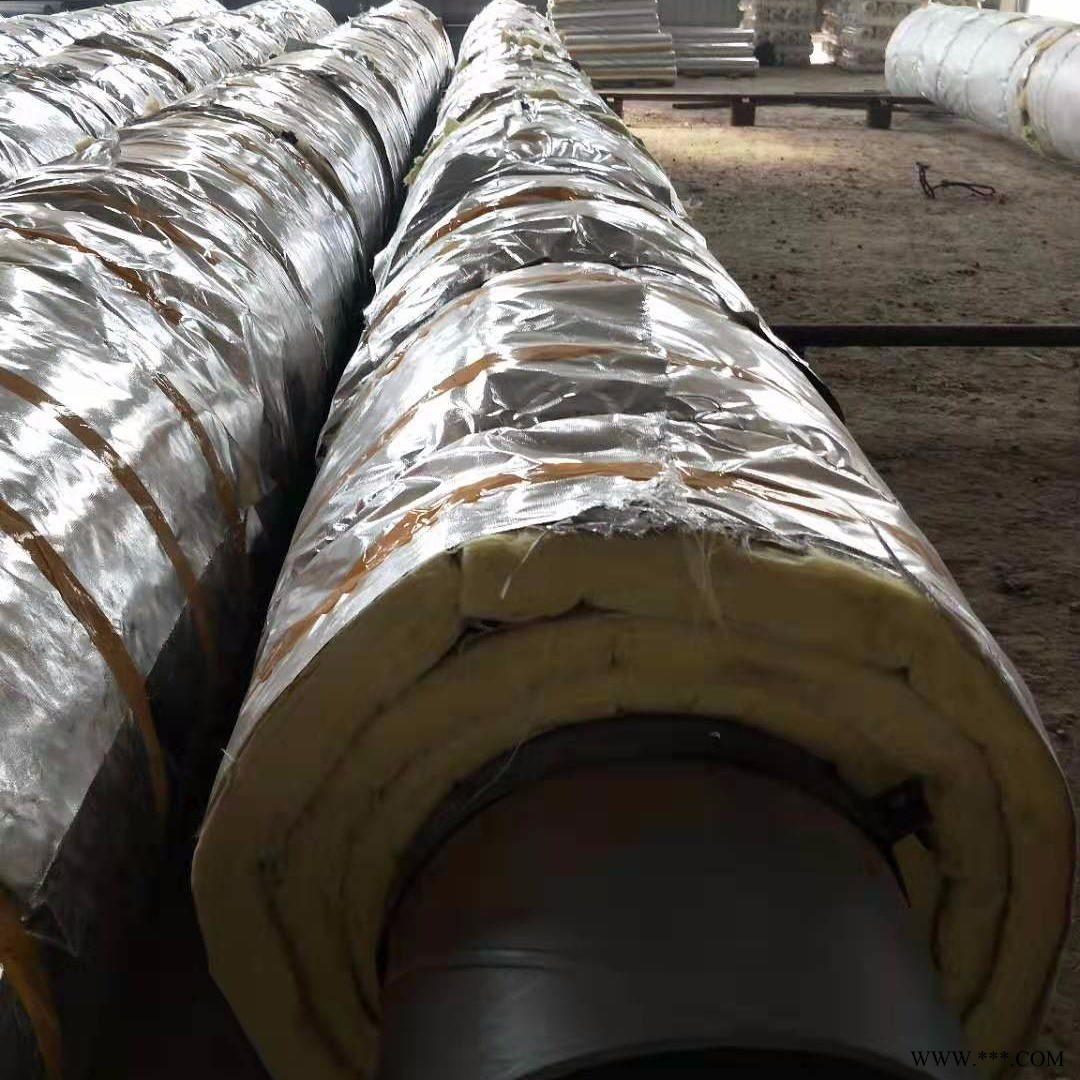 河北 钢套钢蒸汽保温管 钢套钢保温管厂家 钢套钢岩棉保温管 直埋式钢套钢保温管 直埋式预制蒸汽保温管 亿健图1