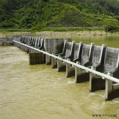 四川液压合液活动钢坝，地轴钢坝，底横轴旋转钢坝，曲臂钢坝，横拉闸门