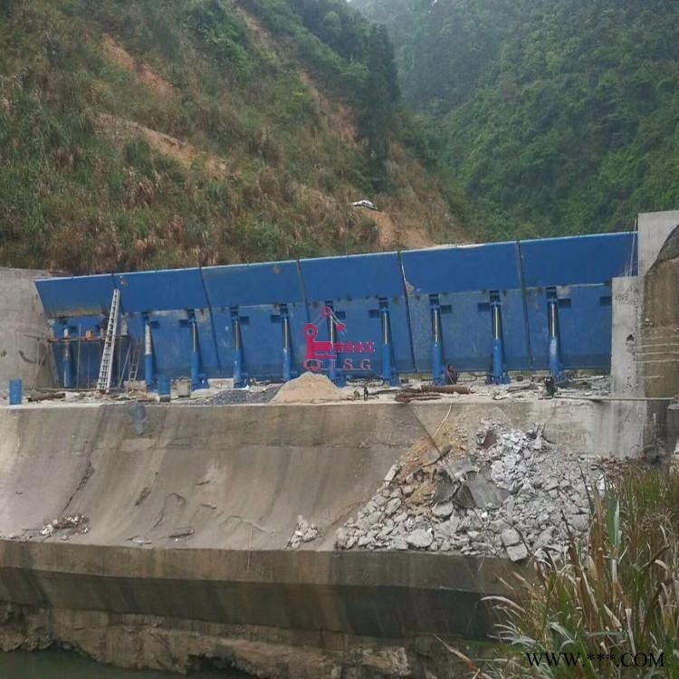 液压合页坝 合页坝价格 液压坝 钢坝闸门 橡胶坝 景观钢坝闸门 液压钢坝 景观钢坝制造加工图1