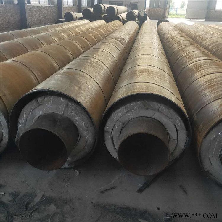 钢套钢预制直埋保温管道 预制直埋钢套钢保温钢管 预制钢套钢保温钢管 恒诚 批量生产图1