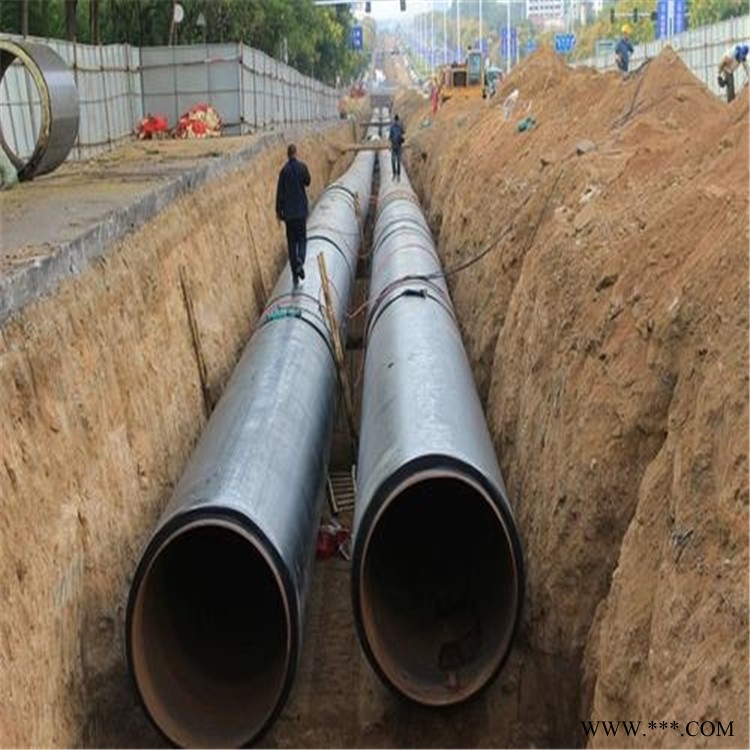 来图定制供热用钢套钢预制直埋保温钢管 钢套钢岩棉保温管 高温蒸汽管道钢套钢保温钢管图1