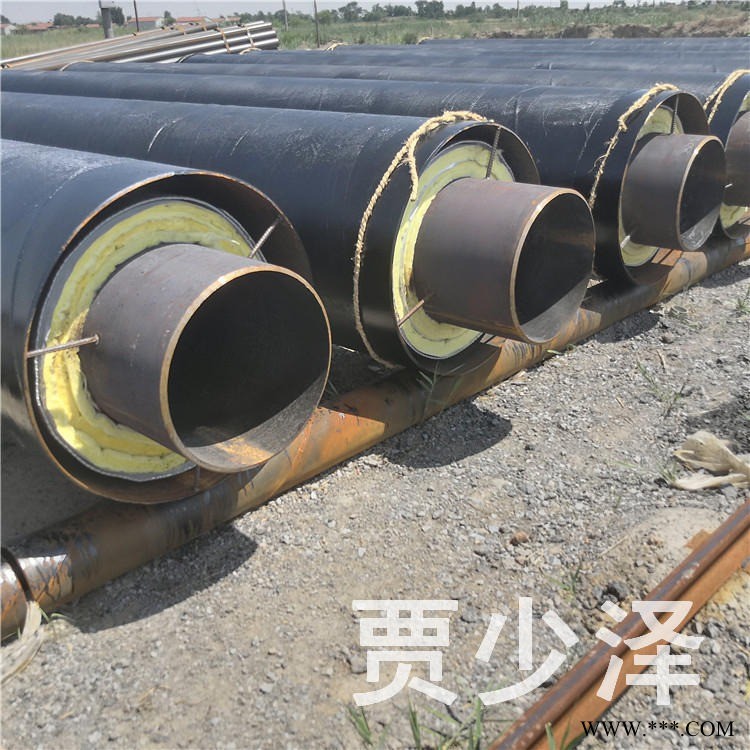 耐高温蒸汽钢套钢保温螺旋管钢套钢玻璃棉保温钢管外滑动钢套钢蒸汽保温钢管图1