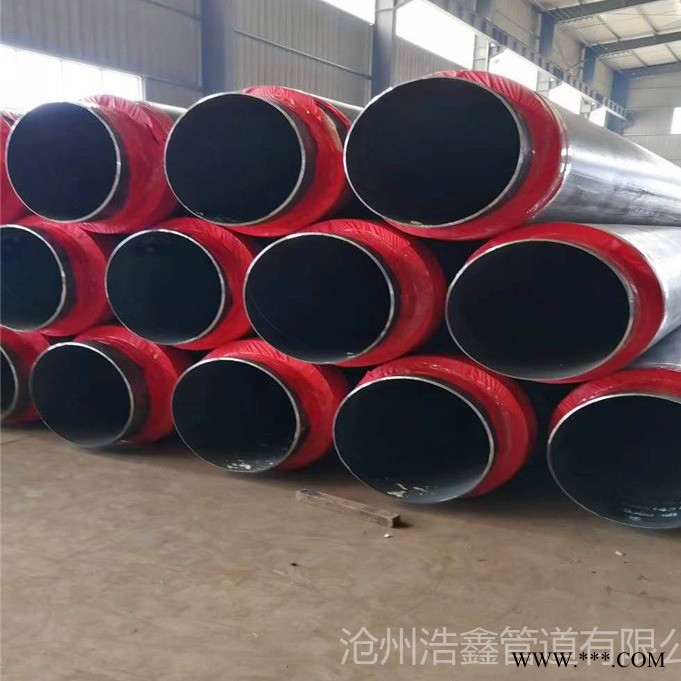 蒸汽管道钢套钢预制保温管 钢套钢直埋蒸汽管 外滑动钢套钢保温钢管 浩鑫管道供应图1