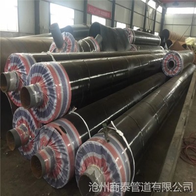 地埋钢套钢直埋保温管 硅酸铝钢套钢保温管 硅酸钙钢套钢保温管生产厂家 商泰