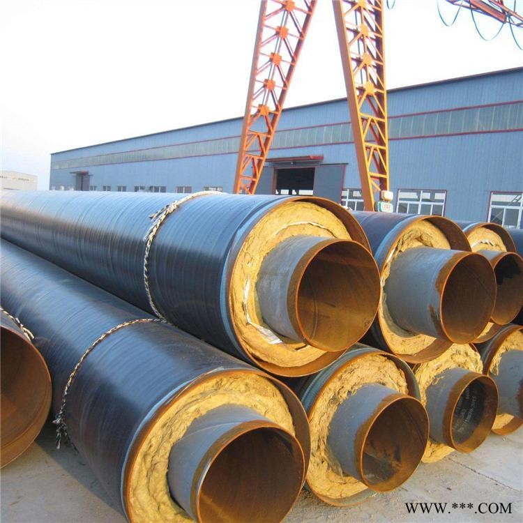 钢套钢蒸汽保温管 预制直埋钢套钢保温管道 钢套钢直埋蒸汽钢管 恒诚 支持定制图1